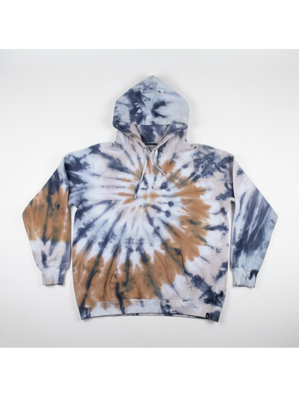 Volcom Outer Banks Brown Tie Dye Sweatshirt Size S Netflix Graphic OBX Logo Top